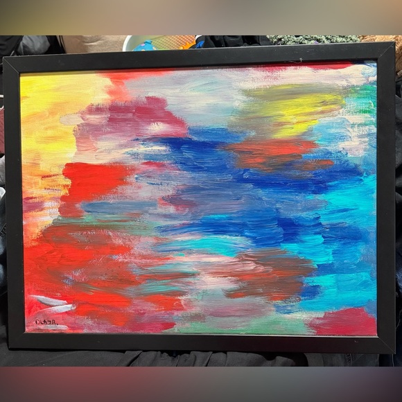 Abstract Multicolor Canvas Art - Picture 1 of 1